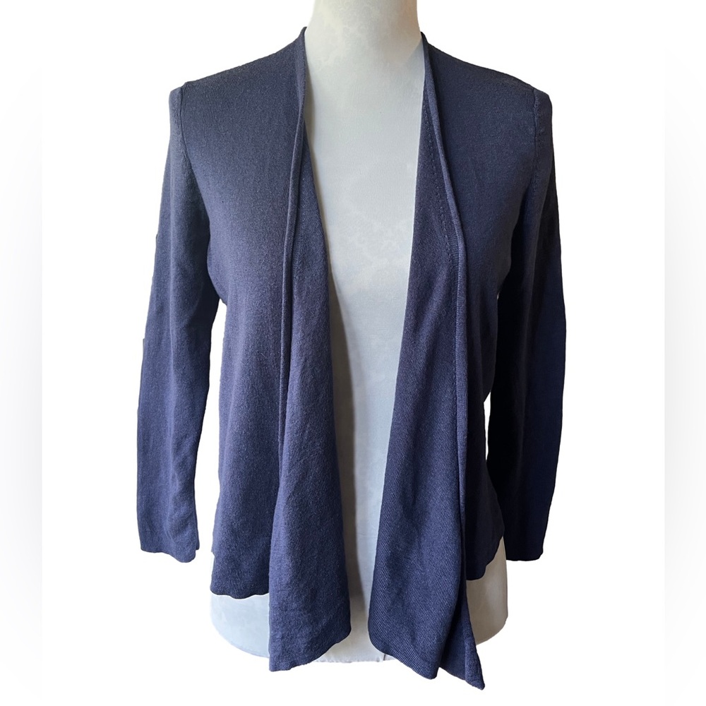 NIC + ZOE Four Way Cotton Knit Cardigan - Size Petite Medium